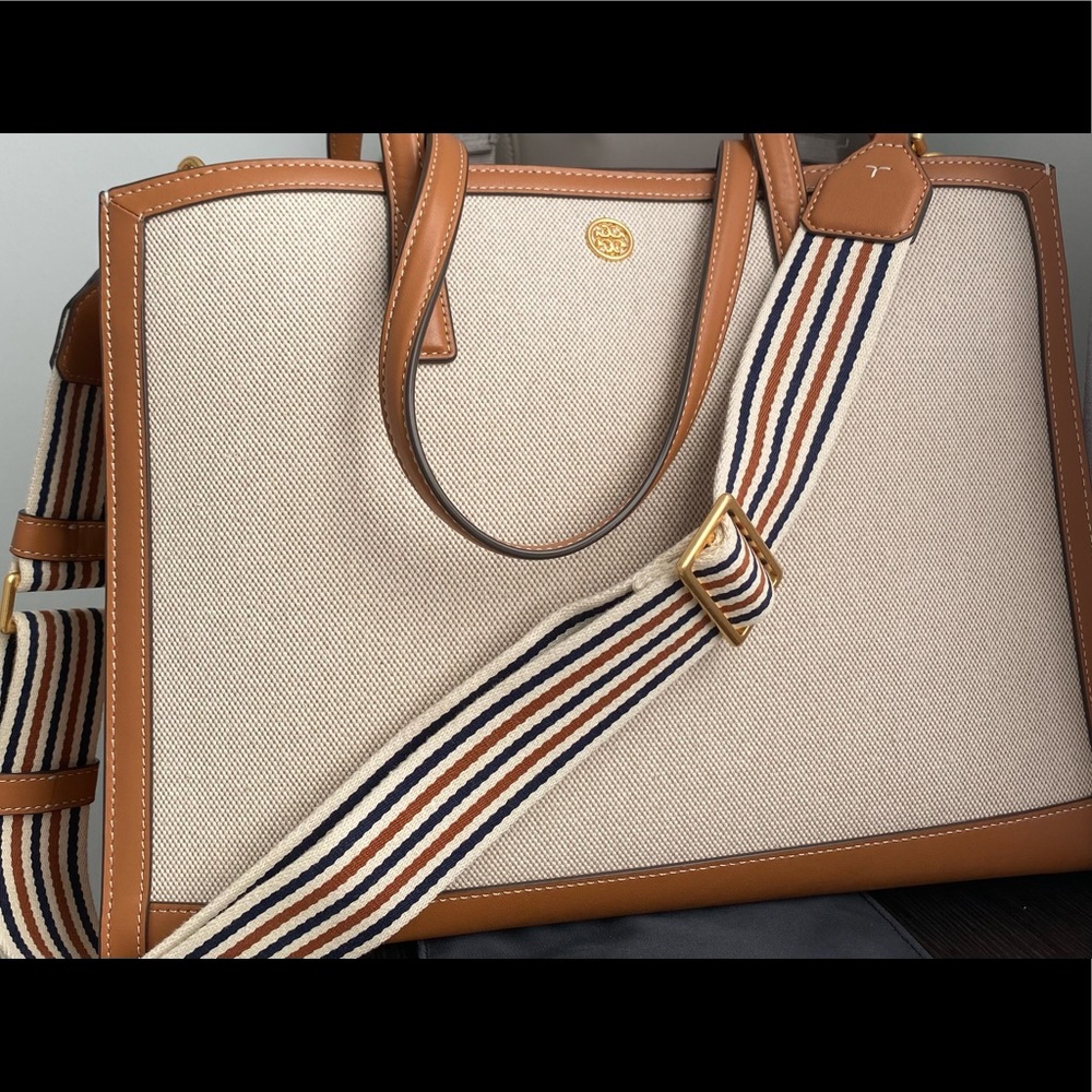 Tory Burch Walker Canvas Satchel